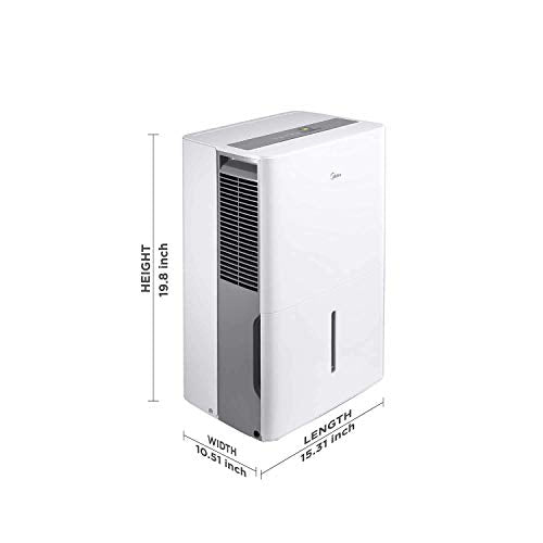 Midea 1,500 Sq. Ft. Energy Star Certified Dehumidifier With Reusable Air Filter 22 Pint