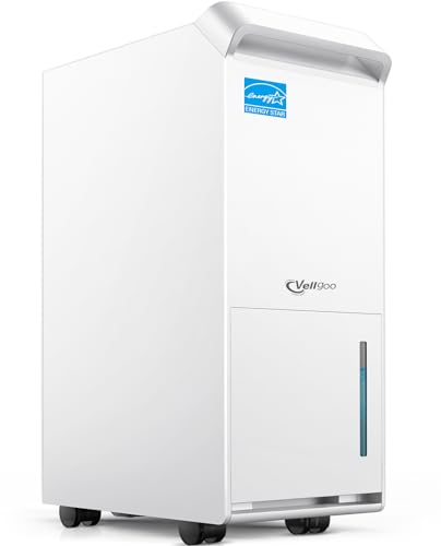 Vellgoo 4,500 Sq.Ft Energy Star Dehumidifier for Basement with Drain Hose