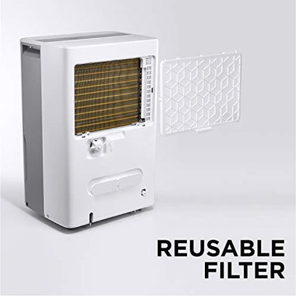 Midea 1,500 Sq. Ft. Energy Star Certified Dehumidifier With Reusable Air Filter 22 Pint