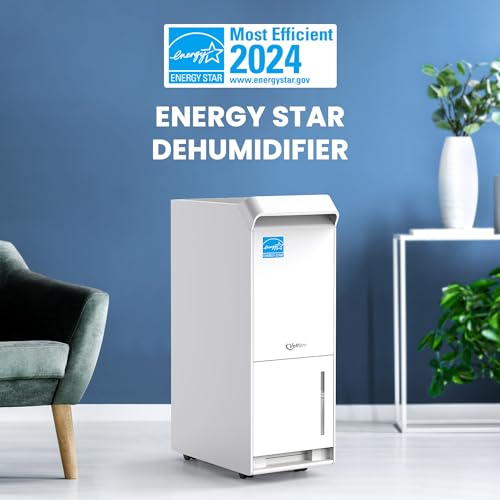 Vellgoo 4,500 Sq.Ft Energy Star Dehumidifier for Basement with Drain Hose