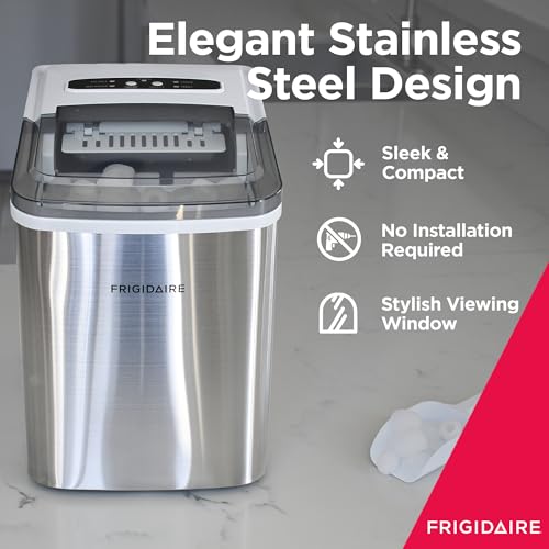 Frigidaire Countertop Ice Maker, Compact Machine