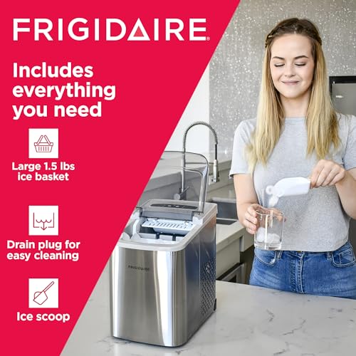 Frigidaire Countertop Ice Maker, Compact Machine
