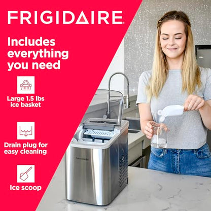 Frigidaire Countertop Ice Maker, Compact Machine