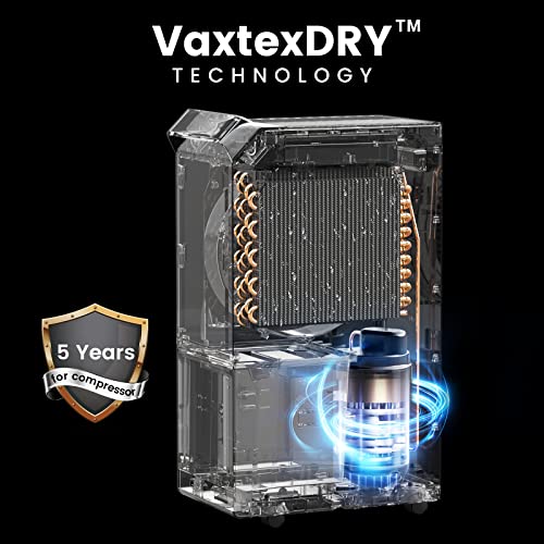 Vellgoo 4,500 Sq.Ft Energy Star Dehumidifier for Basement with Drain Hose