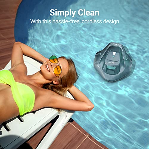 AIPER Cordless Robotic Pool Cleaner, Pool Vacuum with Dual-Drive Motors