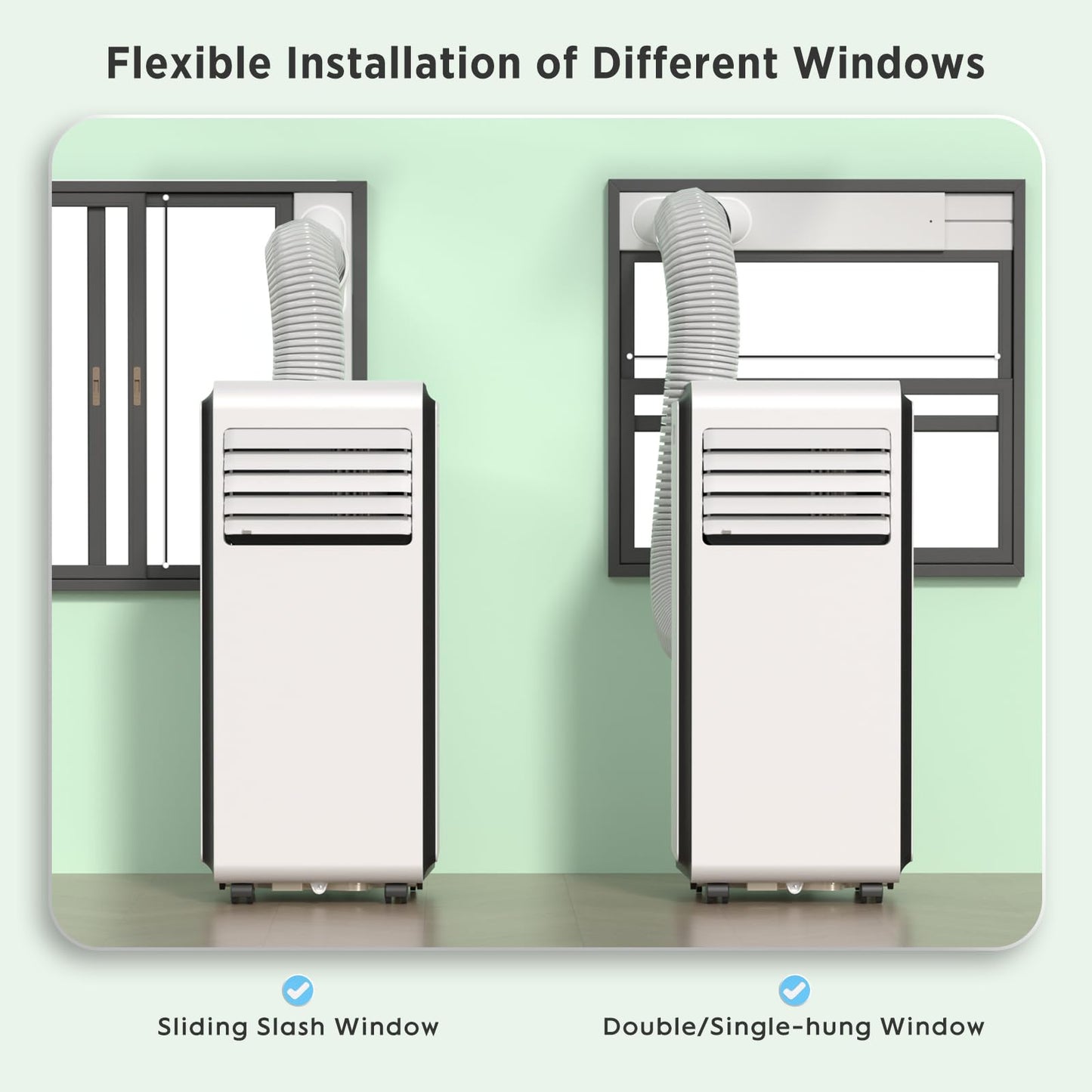 ZAFRO 8,000 BTU Portable Air Conditioners Cool Room Up to 350 Sq.Ft