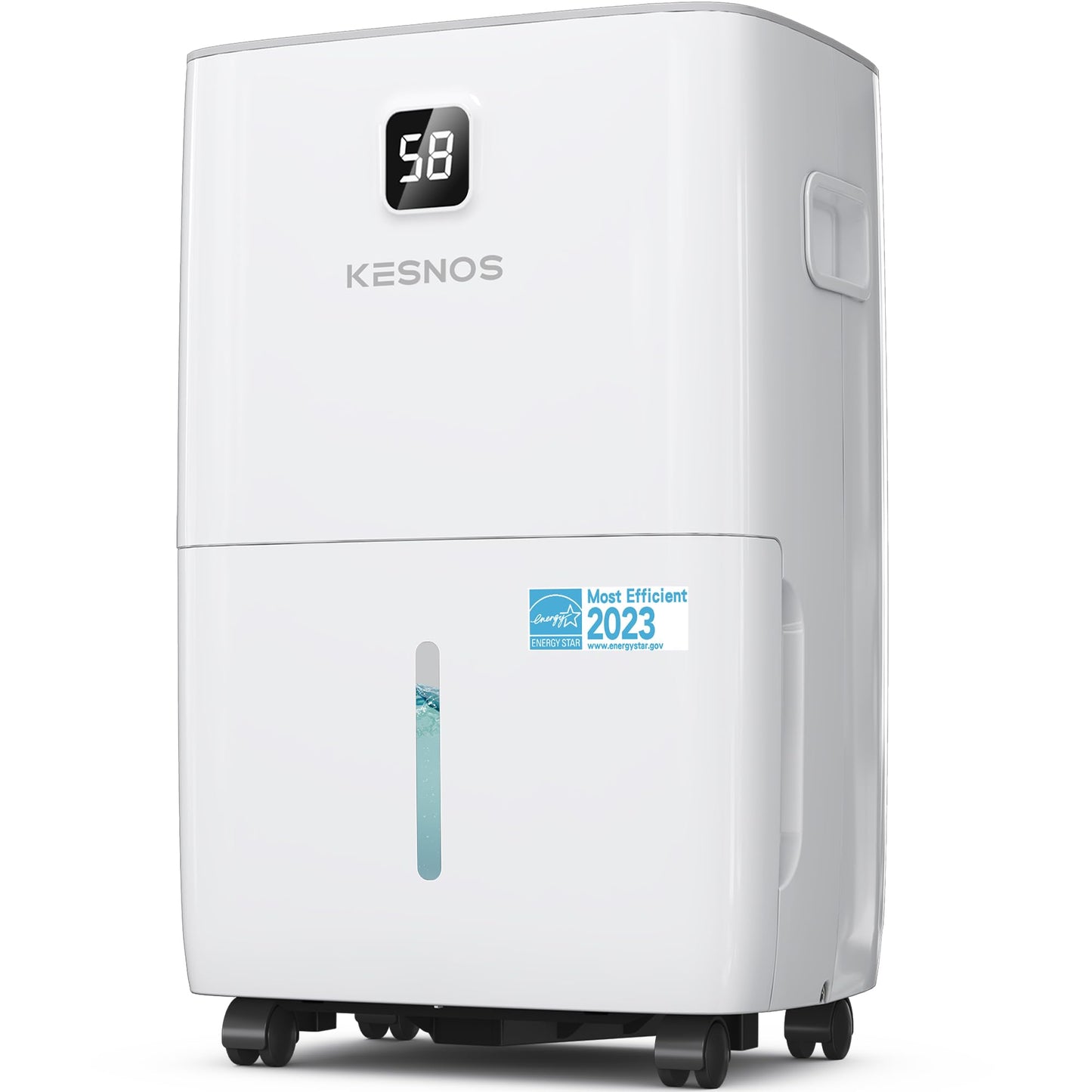Kesnos 80 Pints Most Efficient Energy Star Dehumidifier with Front LCD Display for Home