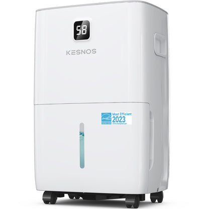 Kesnos 80 Pints Most Efficient Energy Star Dehumidifier with Front LCD Display for Home