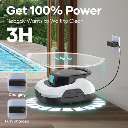 AIPER Scuba SE Robotic Pool Cleaner, Cordless Robotic Pool Vacuum
