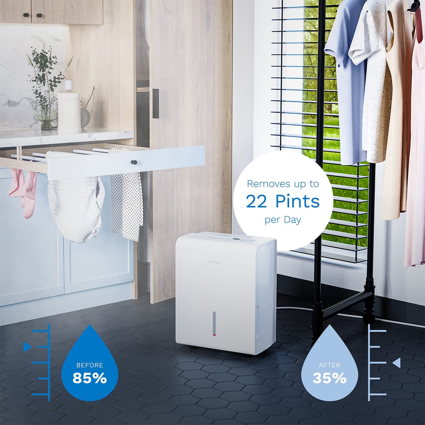 hOmeLabs 1500 Sq. Ft. Energy Star Dehumidifier