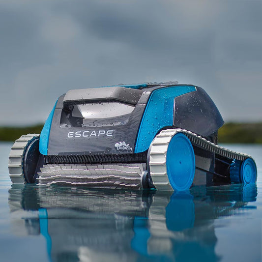 Dolphin Escape Robotic Pool Cleaner 2024 Model Massive Top-Loading Filter, Dual Motors