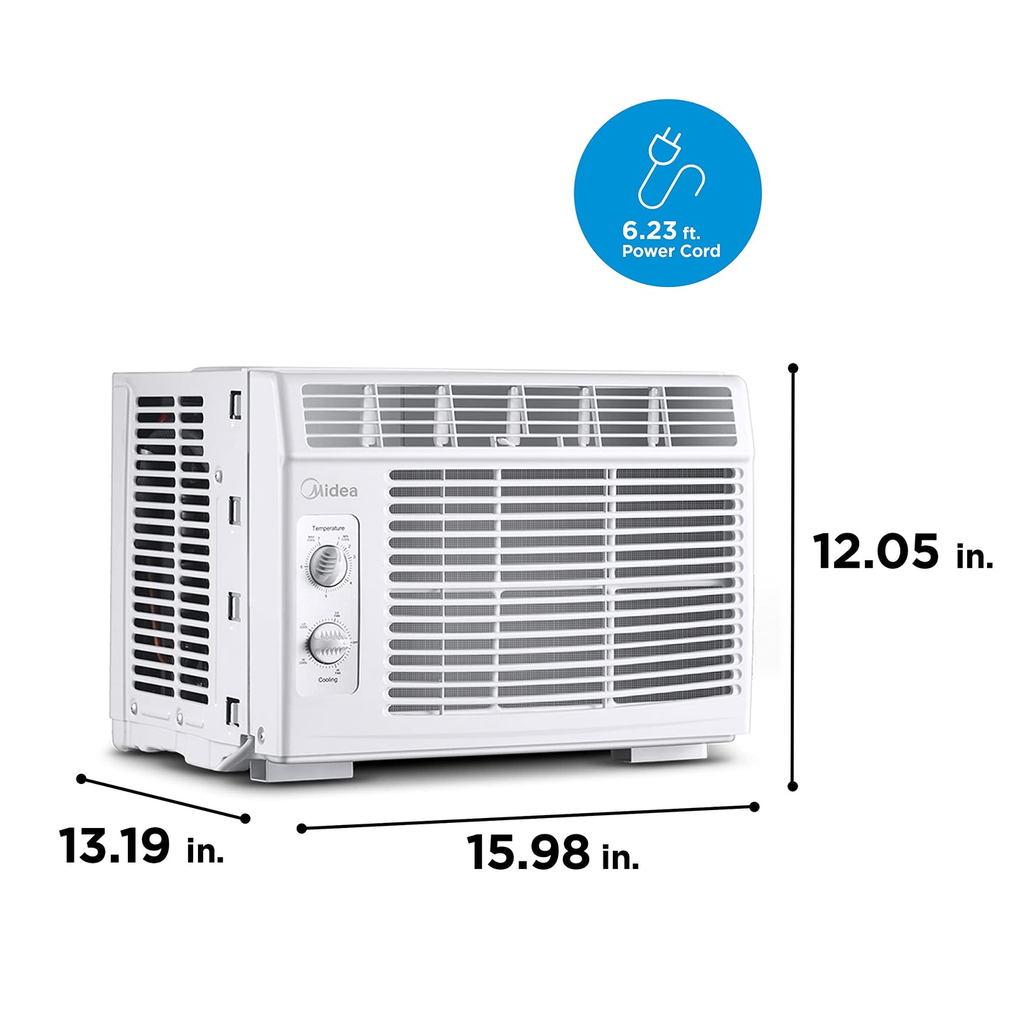 Midea 5,000 BTU EasyCool Small Window Air Conditioner - Cool up to 150 Sq. Ft