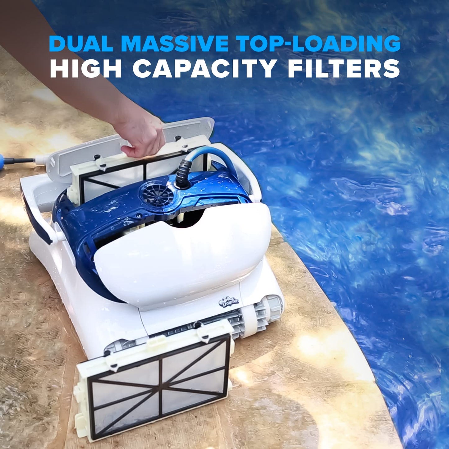 Dolphin Sigma Robotic Pool Cleaner 2024 Model Wi-Fi, App, Gyroscope, Weekly Timer