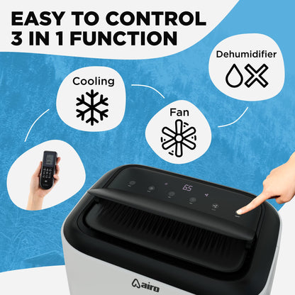 AIRO COMFORT Portable Air Conditioner 14000 BTU for Room 700 sq. ft