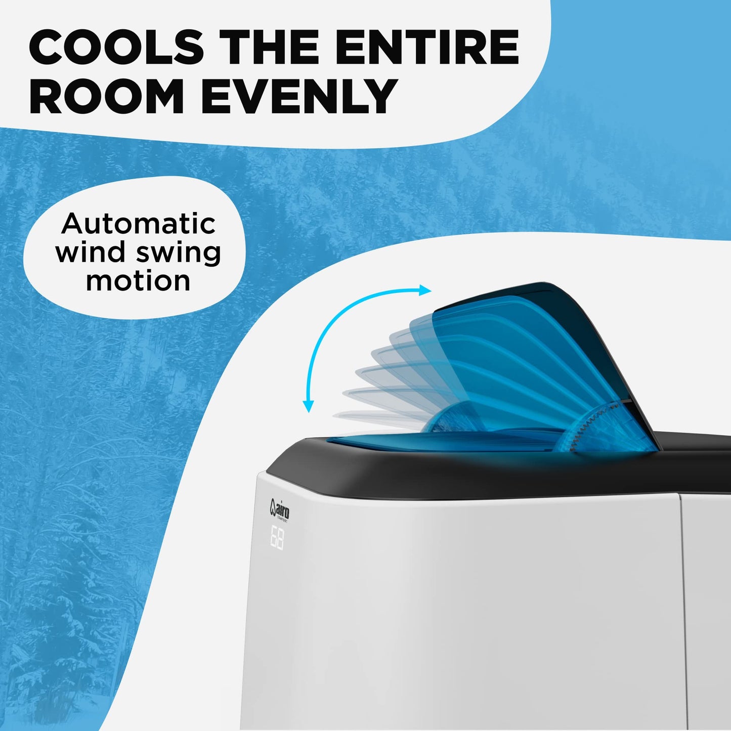 AIRO COMFORT Portable Air Conditioner 14000 BTU for Room 700 sq. ft