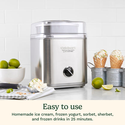 CUISINART Ice Cream Maker, Ice Cream and Frozen Yogurt Machine