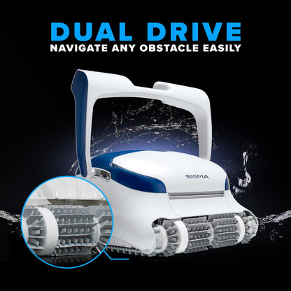 Dolphin Sigma Robotic Pool Cleaner 2024 Model Wi-Fi, App, Gyroscope, Weekly Timer