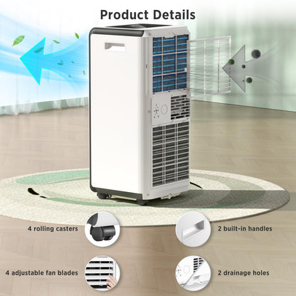 ZAFRO 8,000 BTU Portable Air Conditioners Cool Room Up to 350 Sq.Ft