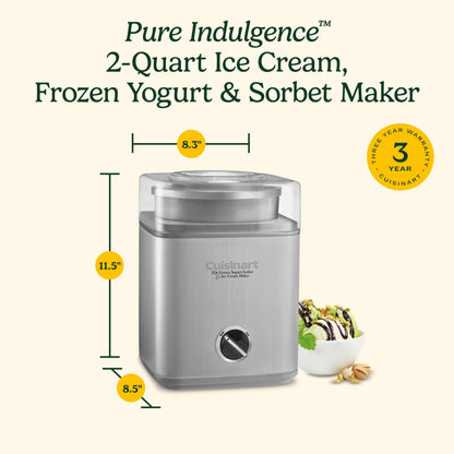CUISINART Ice Cream Maker, Ice Cream and Frozen Yogurt Machine
