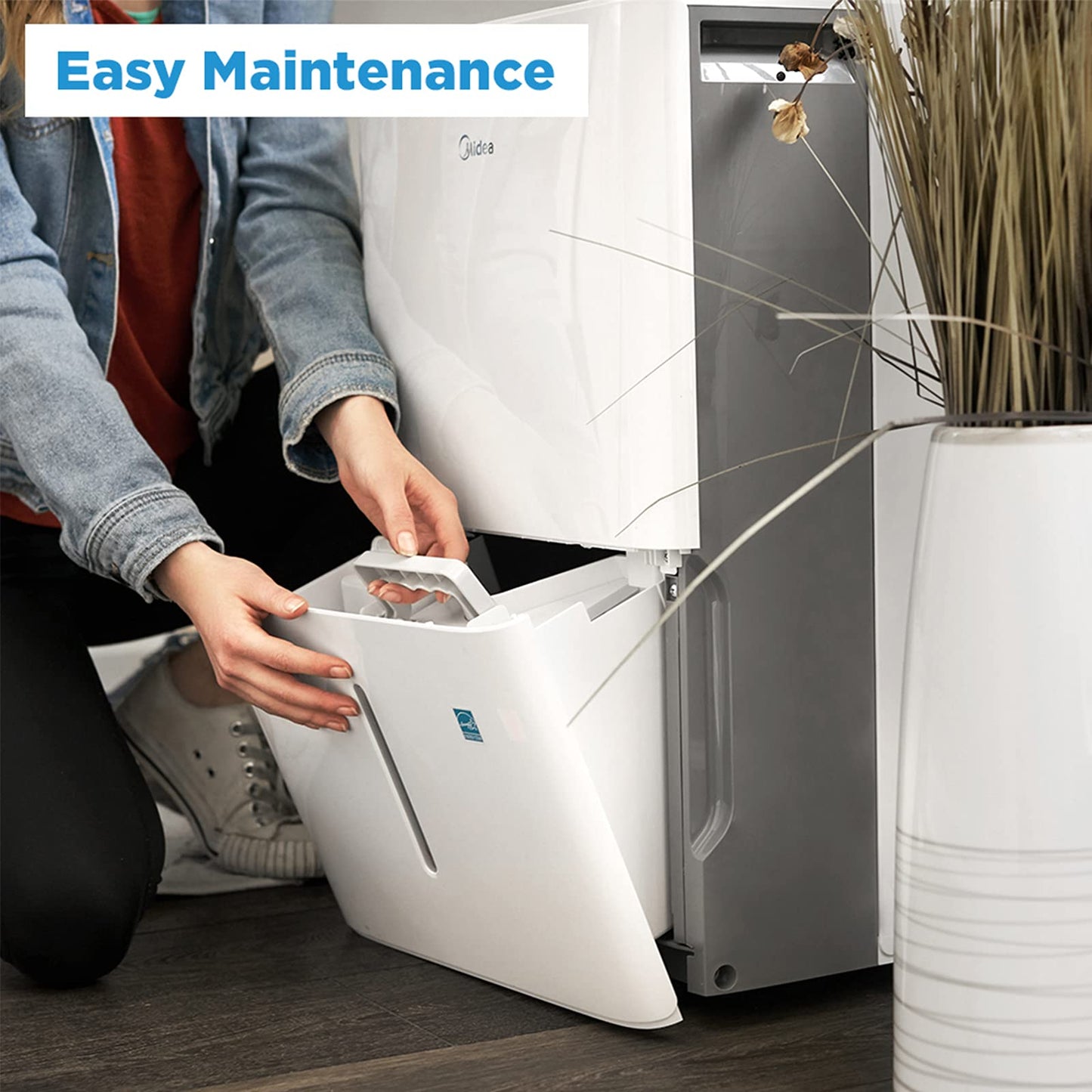 Midea 1,500 Sq. Ft. Energy Star Certified Dehumidifier With Reusable Air Filter 22 Pint