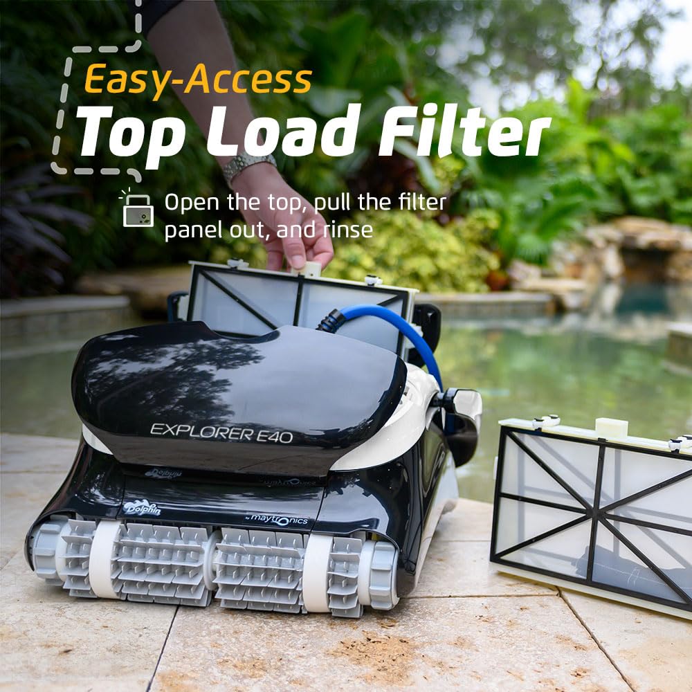 Dolphin 2024 Model Explorer E40 Wi-Fi Robotic Pool Vacuum Cleaner Pools