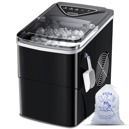 Ice Makers Countertop, Self-Cleaning Function, Portable Electric Ice Cube Maker Machine