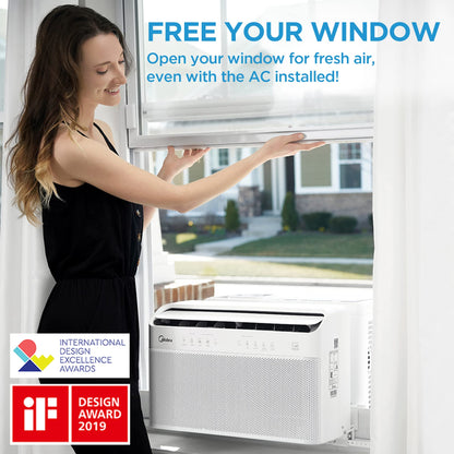 Midea 8,000 BTU U-Shaped Smart Inverter Air Conditioner –Cools up to 350 Sq. Ft