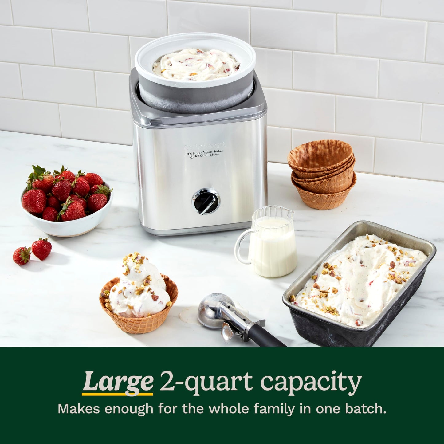 CUISINART Ice Cream Maker, Ice Cream and Frozen Yogurt Machine