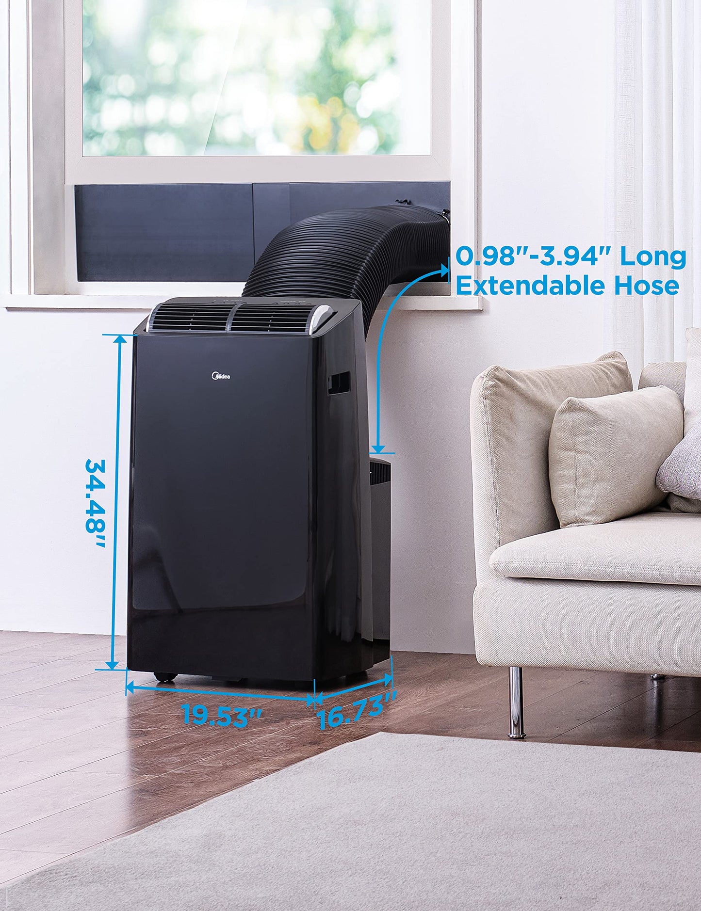 Midea Duo 14,000 BTU (12,000 BTU SACC) High Efficiency Inverter